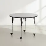 Flash Furniture XU-A60-RND-GY-T-A-CAS-GG