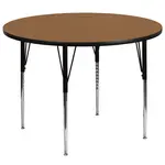 Flash Furniture XU-A60-RND-OAK-T-A-GG