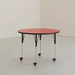 Flash Furniture XU-A60-RND-RED-T-A-CAS-GG