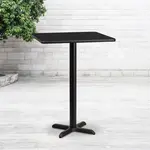 Flash Furniture XU-BLKTB-2424-T2222B-GG