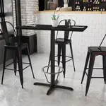 Flash Furniture XU-BLKTB-2442-T2230B-3CFR-GG