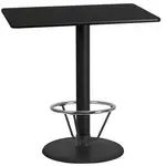 Flash Furniture XU-BLKTB-2442-TR24B-4CFR-GG