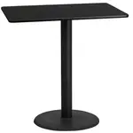 Flash Furniture XU-BLKTB-2442-TR24B-GG