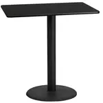 Flash Furniture XU-BLKTB-2442-TR24B-GG
