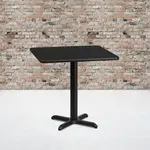 Flash Furniture XU-BLKTB-3030-T2222-GG