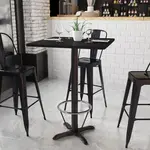 Flash Furniture XU-BLKTB-3030-T2222B-3CFR-GG