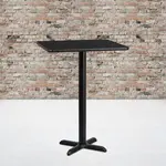 Flash Furniture XU-BLKTB-3030-T2222B-GG