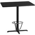 Flash Furniture XU-BLKTB-3042-T2230B-3CFR-GG