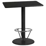 Flash Furniture XU-BLKTB-3042-TR24B-4CFR-GG