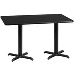Flash Furniture XU-BLKTB-3060-T2222-GG