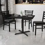 Flash Furniture XU-BLKTB-3636-T3030-GG