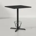 Flash Furniture XU-BLKTB-3636-T3030B-3CFR-GG