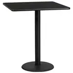 Flash Furniture XU-BLKTB-3636-TR24B-GG