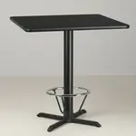 Flash Furniture XU-BLKTB-4242-T3333B-4CFR-GG