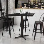 Flash Furniture XU-BLKTB-4242-T3333B-GG