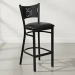 Flash Furniture XU-DG-60114-COF-BAR-BLKV-GG