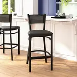 Flash Furniture XU-DG-60116-GRD-BAR-BLKV-GG