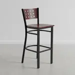 Flash Furniture XU-DG-60118-MAH-BAR-MTL-GG