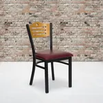 Flash Furniture XU-DG-6G7B-SLAT-BURV-GG