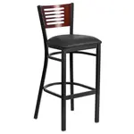 Flash Furniture XU-DG-6H1B-MAH-BAR-BLKV-GG
