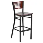 Flash Furniture XU-DG-6H1B-MAH-BAR-MTL-GG