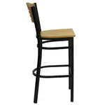 Flash Furniture XU-DG-6H3B-SLAT-BAR-NATW-GG