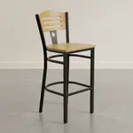 Flash Furniture XU-DG-6H3B-SLAT-BAR-NATW-GG