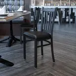 Flash Furniture XU-DG-6Q2B-VRT-BLKV-GG