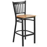 Flash Furniture XU-DG-6R6B-VRT-BAR-NATW-GG