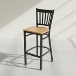 Flash Furniture XU-DG-6R6B-VRT-BAR-NATW-GG