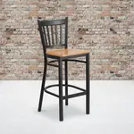Flash Furniture XU-DG-6R6B-VRT-BAR-NATW-GG