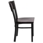 Flash Furniture XU-DG-6Y2B-WAL-MTL-GG