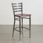 Flash Furniture XU-DG697BLAD-CLR-BAR-MAHW-GG