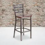 Flash Furniture XU-DG697BLAD-CLR-BAR-MAHW-GG