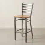 Flash Furniture XU-DG697BLAD-CLR-BAR-NATW-GG