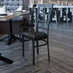 Flash Furniture XU-DG6Q3BWIN-BLKV-GG