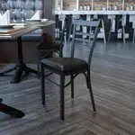 Flash Furniture XU-DG6Q6B1LAD-BLKV-GG