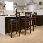 Flash Furniture XU-DGW0005BARLAD-MAH-BLKV-GG