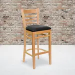 Flash Furniture XU-DGW0005BARLAD-NAT-BLKV-GG