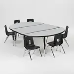 Flash Furniture XU-GRP-14CH-A3048CON-48-GY-T-P-GG