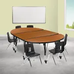 Flash Furniture XU-GRP-14CH-A3048CON-48-OAK-T-P-CAS-GG
