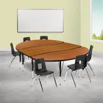 Flash Furniture XU-GRP-14CH-A3060CON-60-OAK-T-P-GG