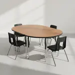 Flash Furniture XU-GRP-16CH-A3048CON-48-OAK-T-A-GG