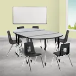 Flash Furniture XU-GRP-18CH-A3048CON-48-GY-T-A-CAS-GG