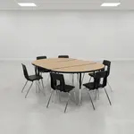 Flash Furniture XU-GRP-18CH-A3048CON-48-OAK-T-A-GG