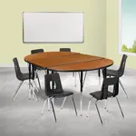 Flash Furniture XU-GRP-18CH-A3048CON-48-OAK-T-A-GG