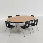 Flash Furniture XU-GRP-18CH-A3060CON-60-OAK-T-A-GG