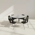 Flash Furniture XU-GRP-18CH-A48-HCIRC-GY-T-A-GG