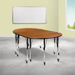 Flash Furniture XU-GRP-A3048CON-48-OAK-T-A-CAS-GG