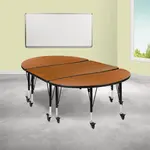 Flash Furniture XU-GRP-A3048CON-48-OAK-T-P-CAS-GG